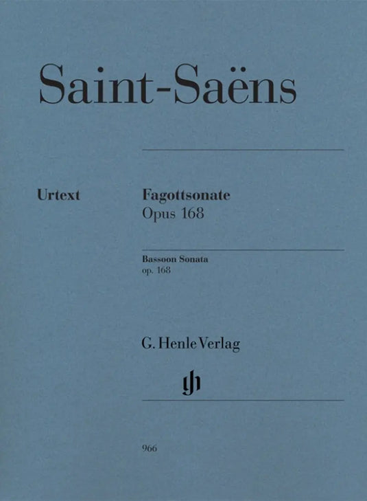 SAINT-SAENS  - Bassoon Sonata op 168