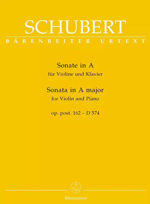 SCHUBERT - SONATA IN A MAJOR Op. post.162 - D 574