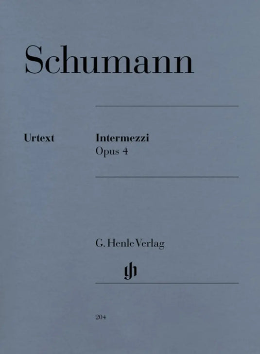 SCHUMANN - Intermezzi op. 4