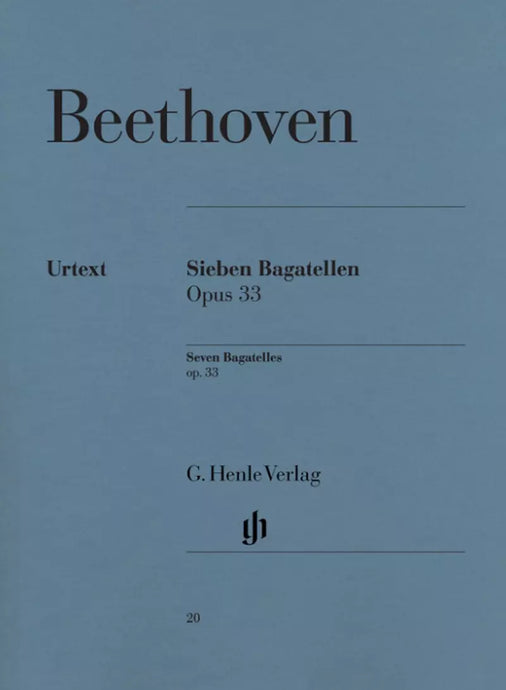 BEETHOVEN - SEVEN BAGATELLES OP. 33