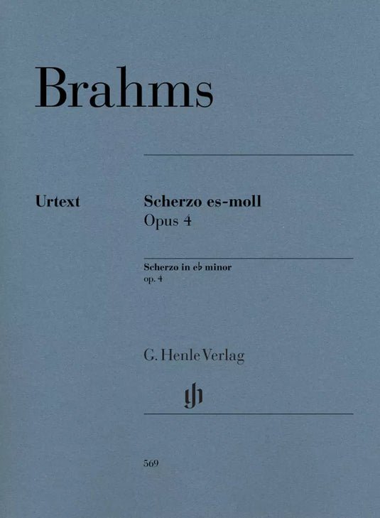 BRAHMS - SCHERZO E FLAT MINOR OP. 4