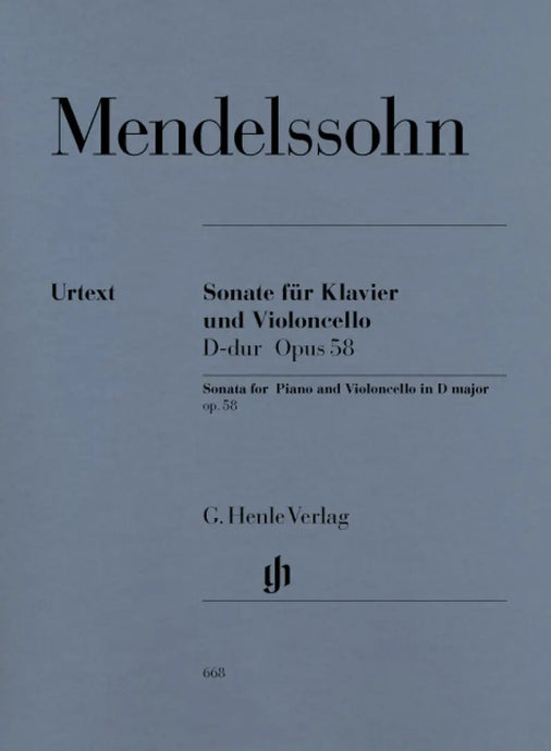 Mendelssohn - Sonata for Piano and Violoncello in D Major op.58
