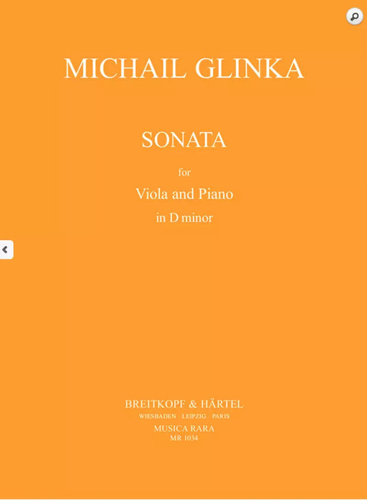 GLINKA - Sonata In D Minor