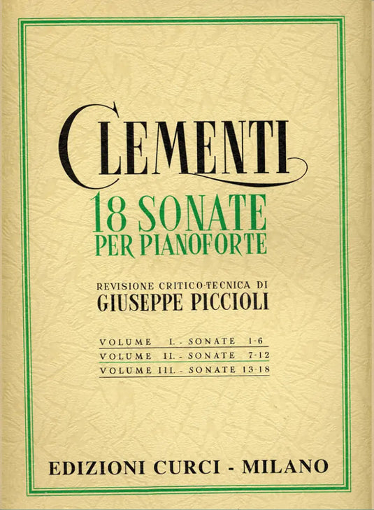 Clementi - Sonate (18) Vol. 2 (Piccioli)