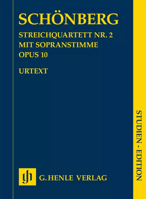 SCHÖNBERG - STRING QUARTET NO. 2 OP. 10 WITH SOPRANO PART