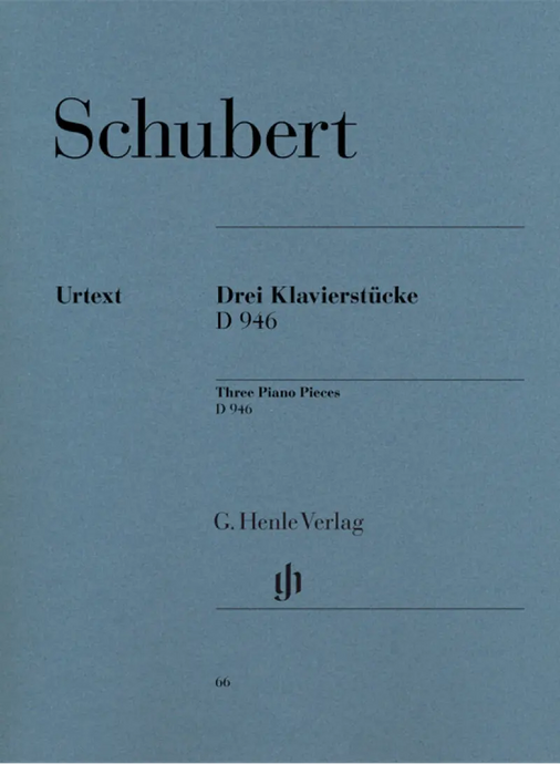 SCHUBERT - 3 Piano Pieces (Impromptus) op. post. D 946