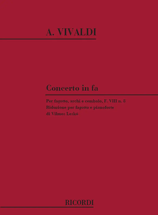 VIVALDI  - Concerto per fagotto in Fa RV 485