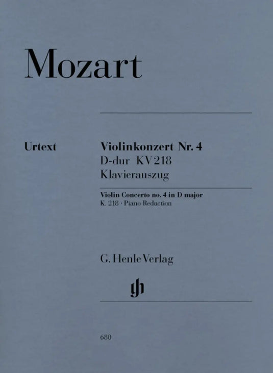 Mozart - Violin Concerto no.4 in DMajor K 218 - Piano Reduction