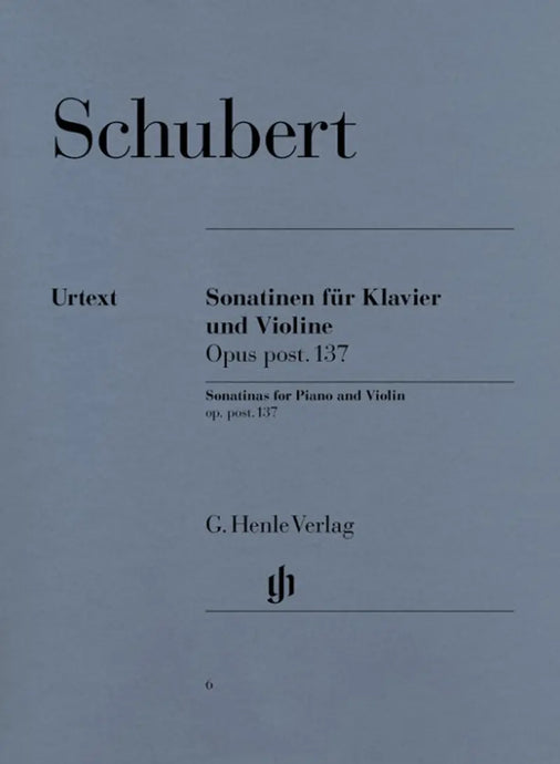 SCHUBERT - Violin Sonatinas op. post. 137