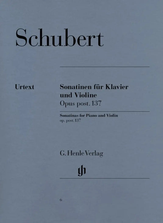 SCHUBERT - Violin Sonatinas op. post. 137