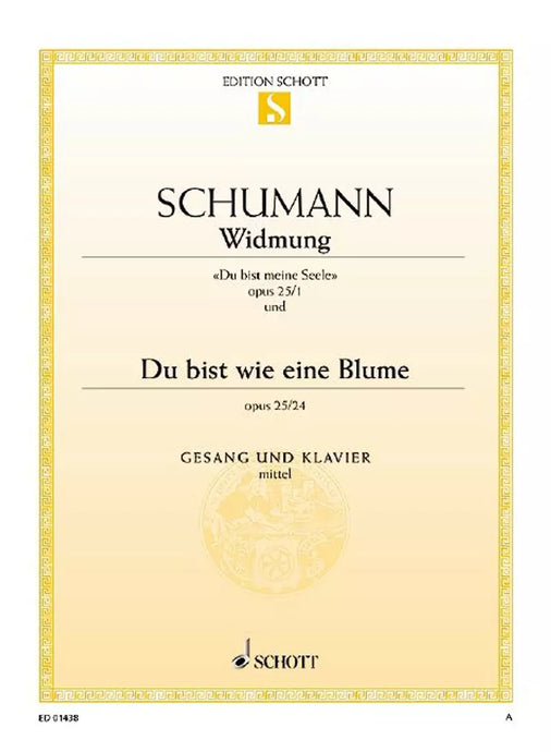 SCHUMANN - WIDMUNG / DU BIST WIE EINE BLUME