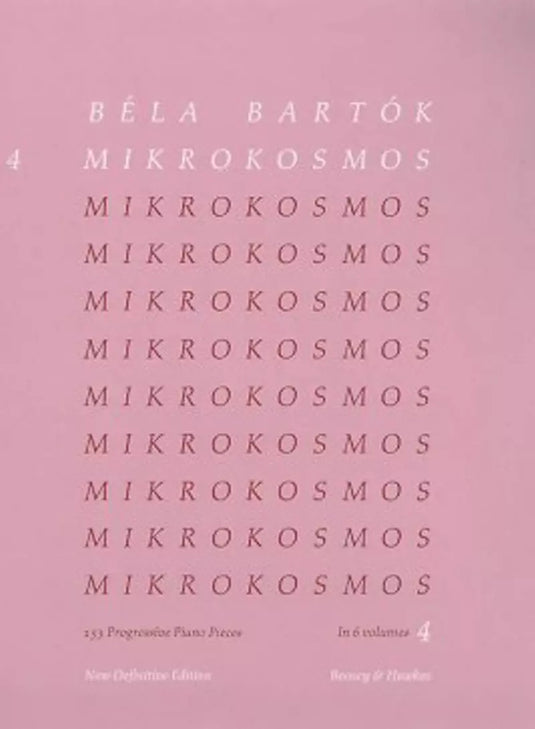 BARTOK - MIKROKOSMOS VOL. 4