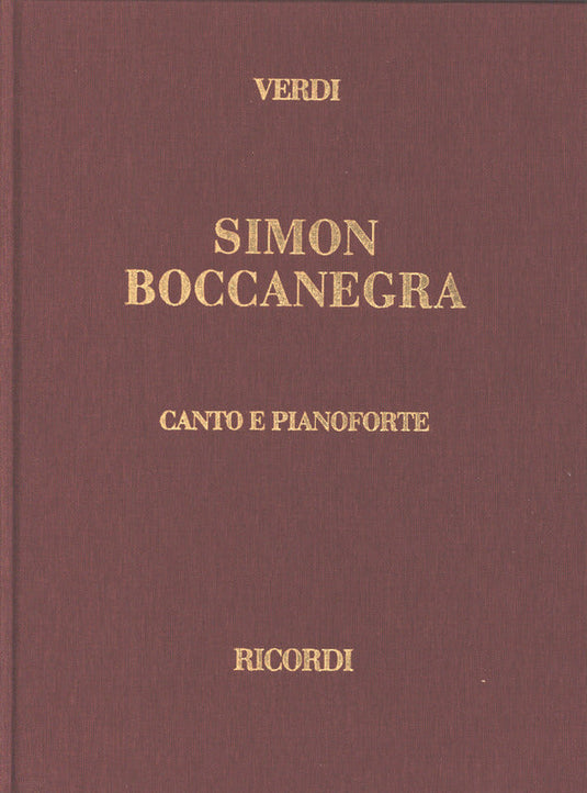 VERDI - SIMON BOCCANEGRA (Copertina Rigida) - RICORDI