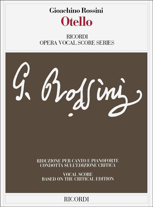 ROSSINI - OTELLO (edizione critica) - RICORDI