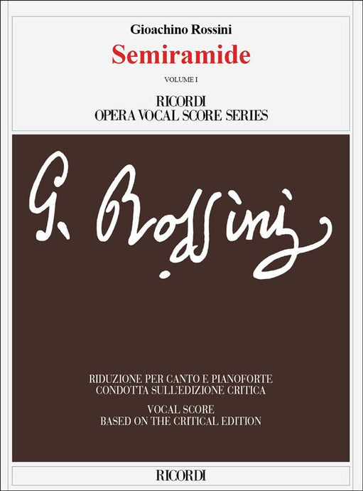 ROSSINI - SEMIRAMIDE (edizione critica) - RICORDI