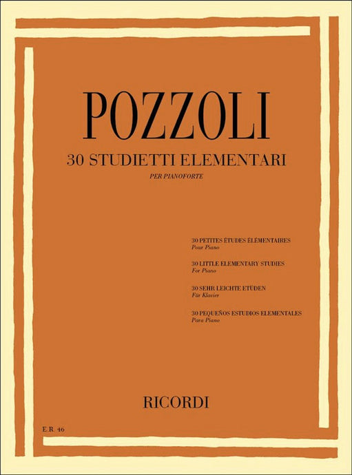 POZZOLI - 30 STUDIETTI ELEMENTARI