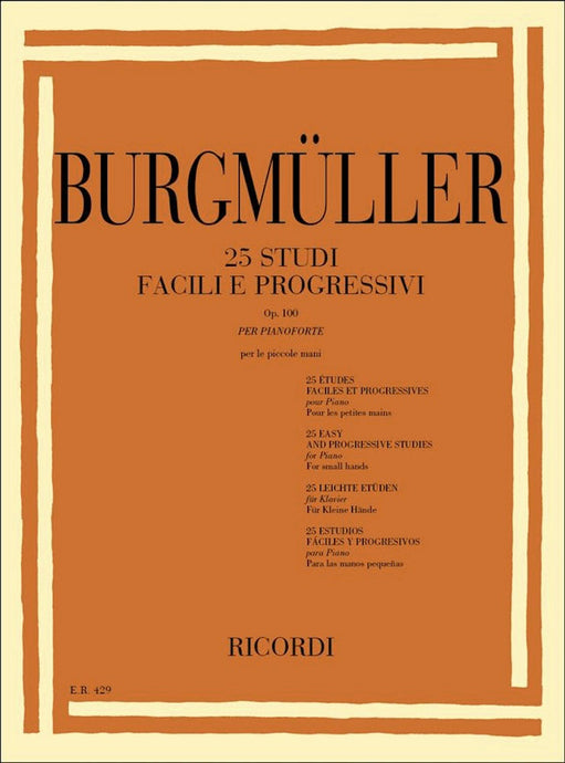 BURGMÜLLER - 24 STUDI FACILI E PROGRESSIVI