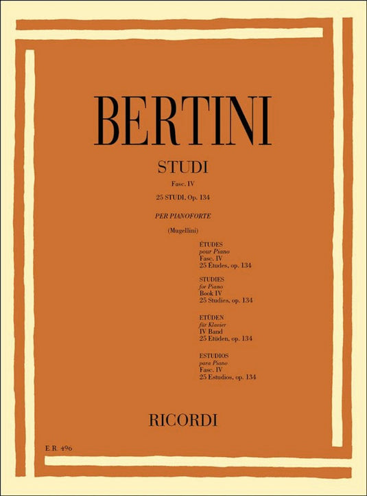BERTINI - 25 STUDI OP. 134
