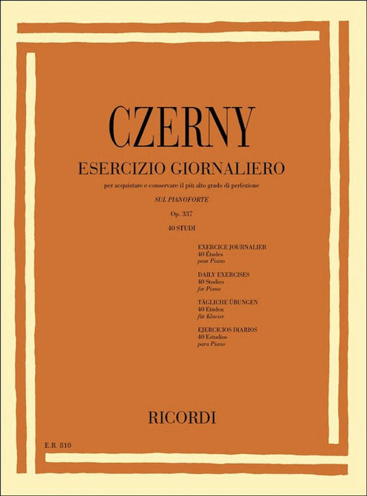 CZERNY – ESERCIZIO GIORNALIERO - OP. 337