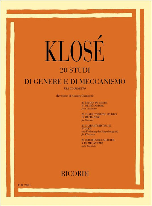 KLOSÉ - 20 Studi di Genere e di Meccanismo