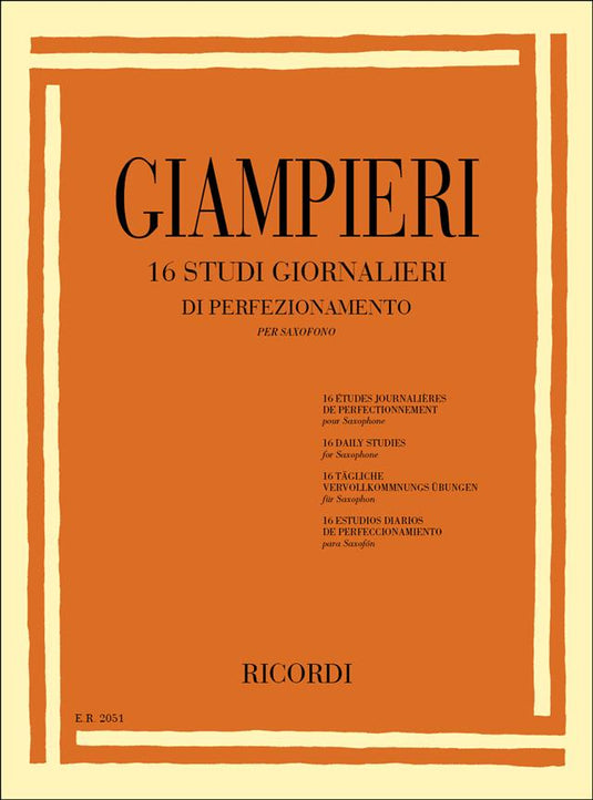 GIAMPIERI - 16 Studi Giornalieri Di Perfezionamento