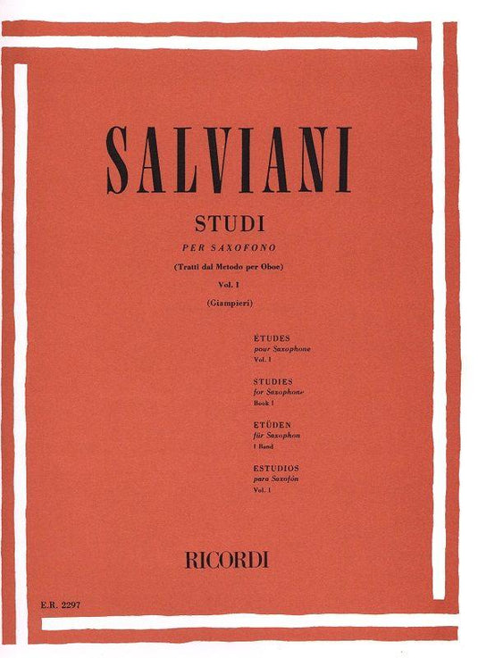SALVIANI - Studi Per Saxofono Volume 1
