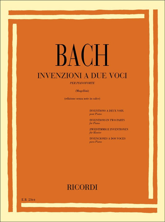 BACH - INVENZIONI A 2 VOCI