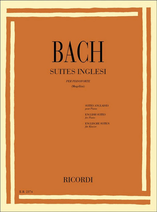 BACH - SUITES INGLESI - RICORDI