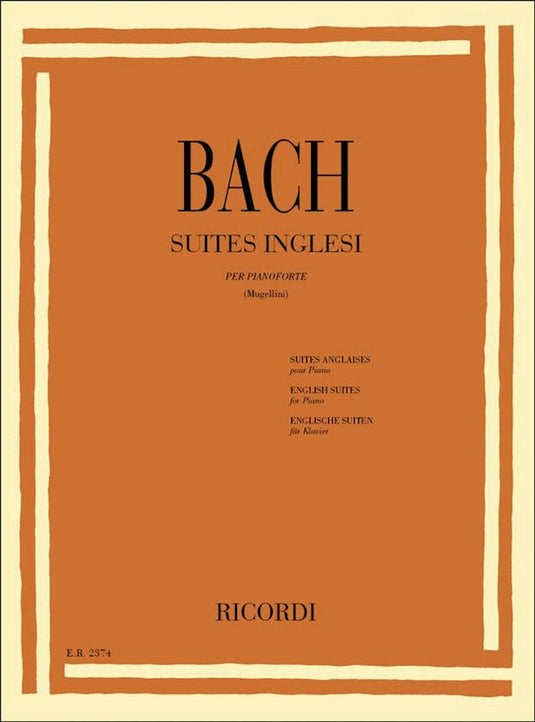 BACH - SUITES INGLESI - RICORDI