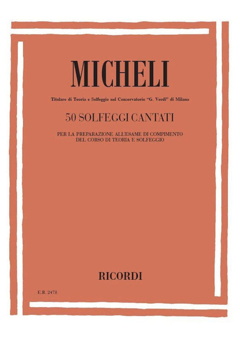 MICHELI - 50 SOLFEGGI CANTATI