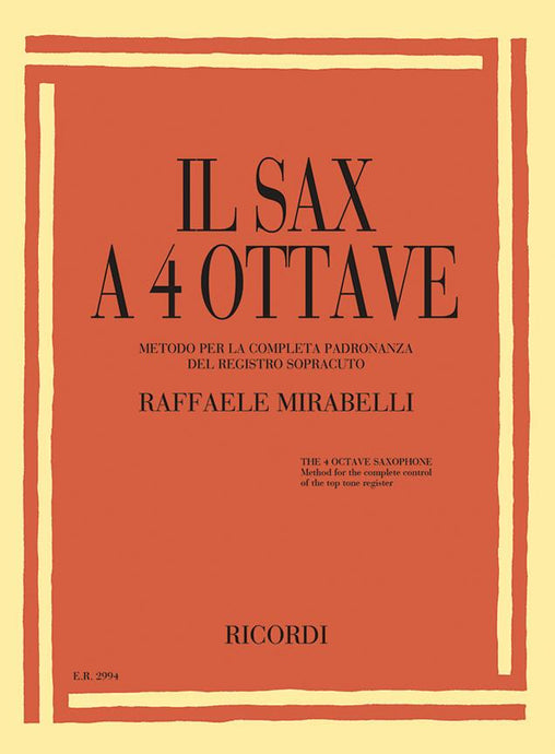 MIRABELLI - Il Sax A 4 Ottave