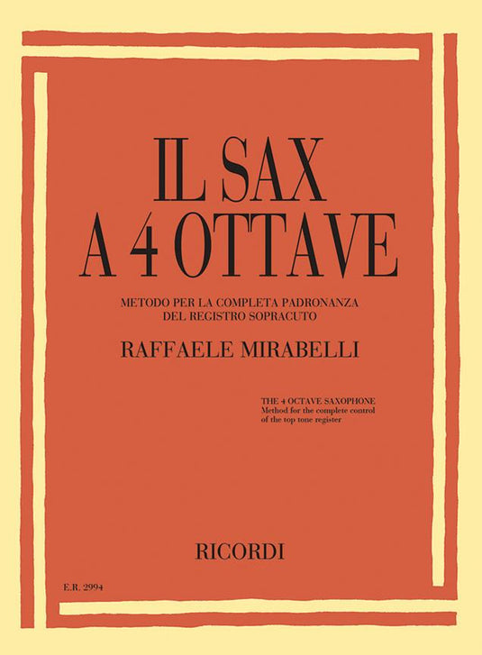 MIRABELLI - Il Sax A 4 Ottave