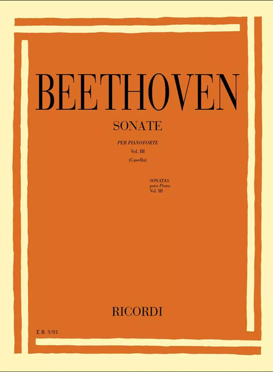 BEETHOVEN - SONATE PER PIANOFORTE VOL. 3