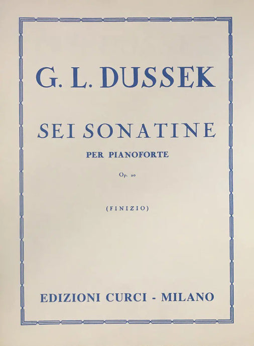 DUSSEK - Sei Sonatine