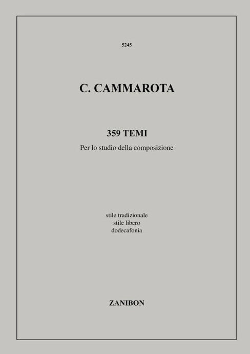 CAMMAROTA - 395 TEMI PER LO STUDIO DELLA COMPOSIZIONE