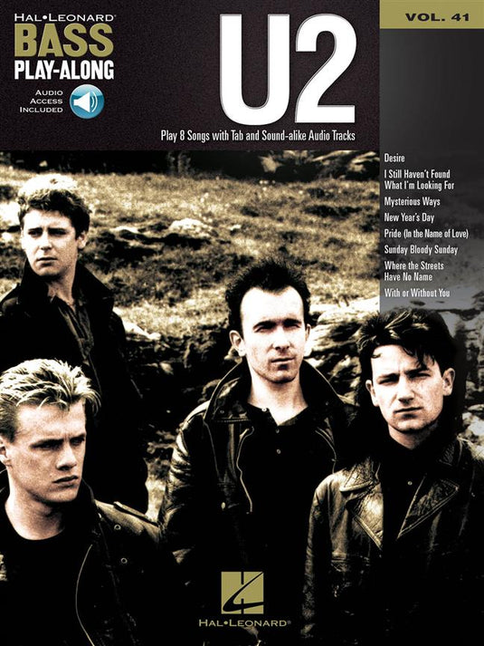 BASS PLAY-ALONG U2 VOL. 41