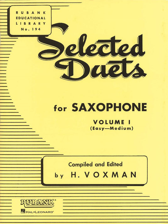 VOXMAN - Selected Duets for Saxophone Vol. 1