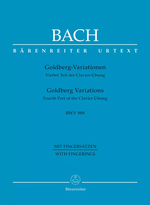 BACH - GOLDBERG VARIATIONS - BWV 988 - CON DITEGGIATURA