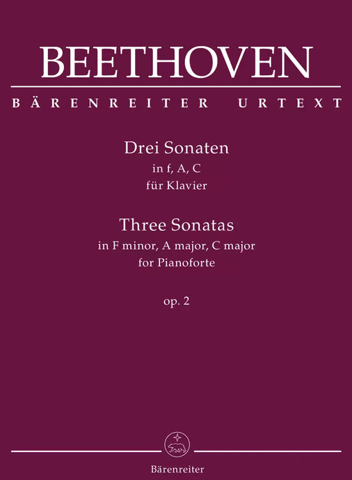 BEETHOVEN - THREE SONATAS FOR PIANO OPUS 2