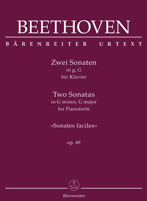 BEETHOVEN - DUE SONATE OP.49 - Sonate Facili