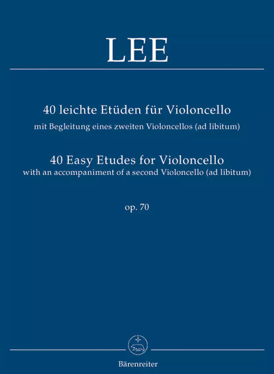 LEE - 40 Studi Facili per Violoncello Op.70