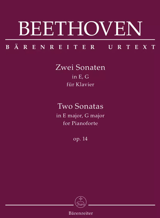 BEETHOVEN - TWO SONATAS FOR PIANO OPUS 14