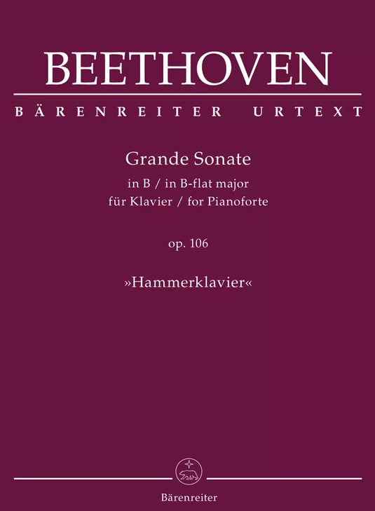 BEETHOVEN - GRANDE SONATE IN B-FLAT MAJOR OP.106 - HAMMERKLAVIER