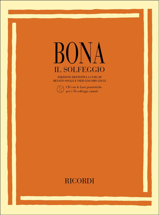 BONA - IL SOLFEGGIO CON CD