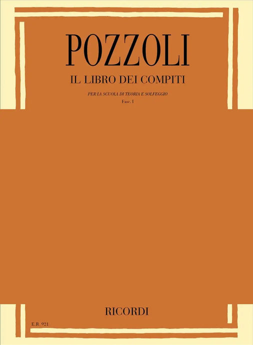 POZZOLI - LIBRO DEI COMPITI FASC. I