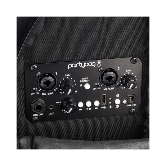 PARTYBAG PB8 - Bluetooth + 2 Mic IN + Usb + Aux