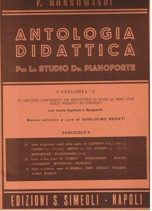 ROSSOMANDI - ANTOLOGIA DIDATTICA - CAT. A VOL. 2