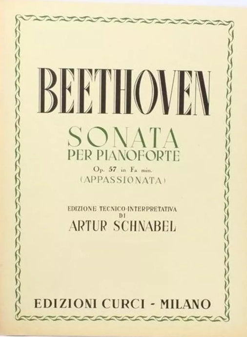 BEETHOVEN - SONATA PER PIANOFORTE OP.57 IN FA MINORE- Appassionata