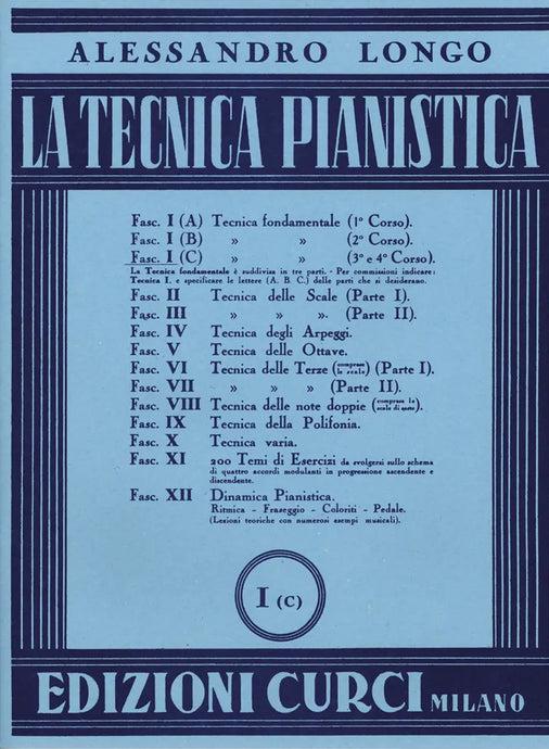 LONGO - LA TECNICA PIANISTICA I (C)