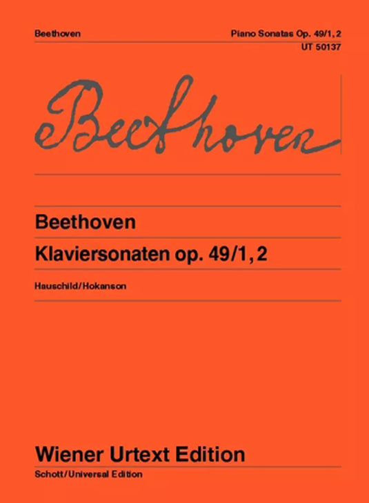 BEETHOVEN - DUE SONATE OP.49/1 -2 - Wiener Urtext